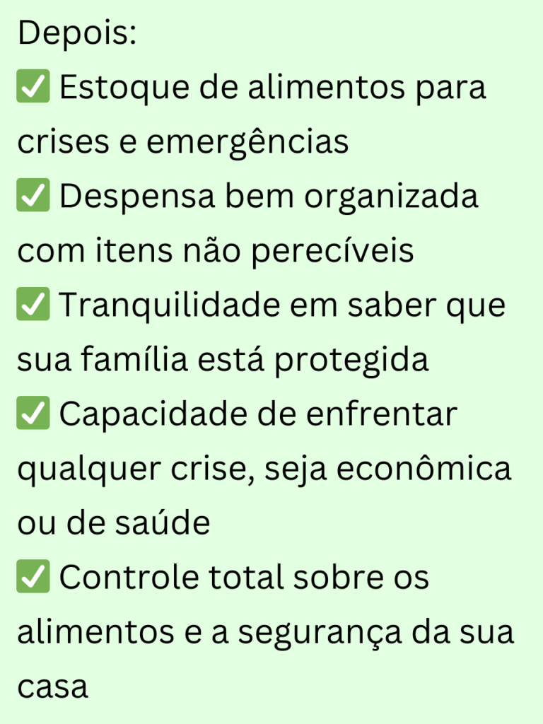 armazenamento de alimentos