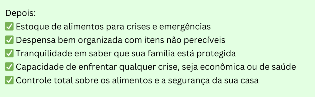 armazenamento de alimentos